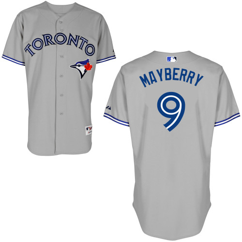 John Mayberry #9 MLB Jersey-Toronto Blue Jays Men's Authentic Road Gray Cool Base Baseball Jersey